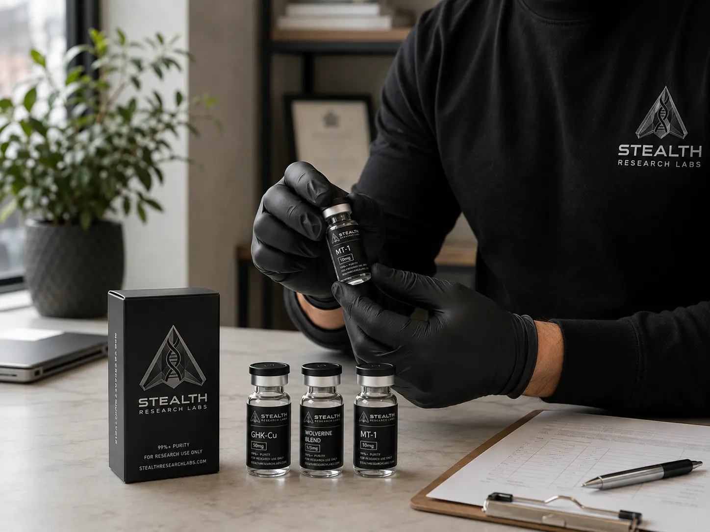 Stealth Research Labs laboratory workspace